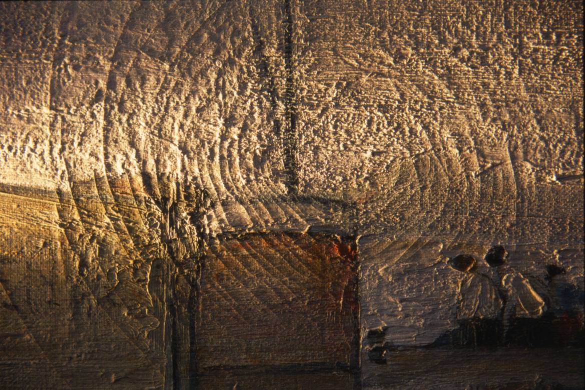 Detail again, showing detail of crack in the paint